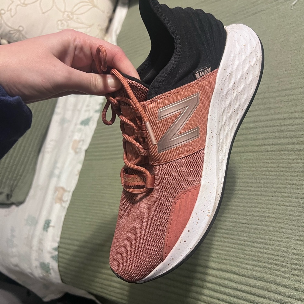 New Balance Women's Copper and Black Athletic Shoes